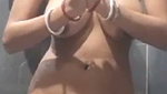 Payal bathing  show on video call