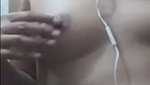 Sexy girl showing her nude boobs
