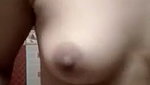 sweet hot girl showing her cute boobs
