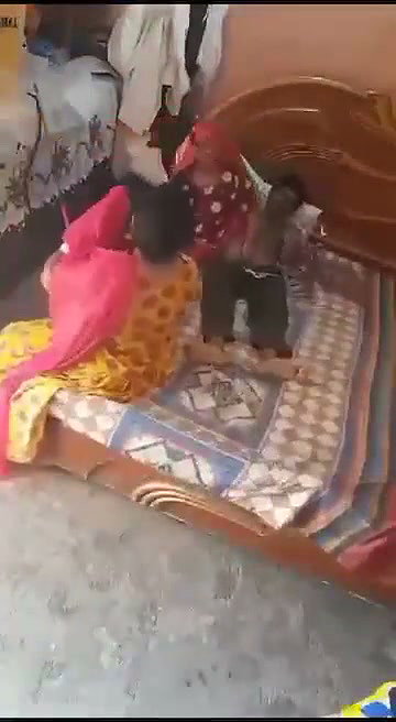 Two aunty enjoying with lover