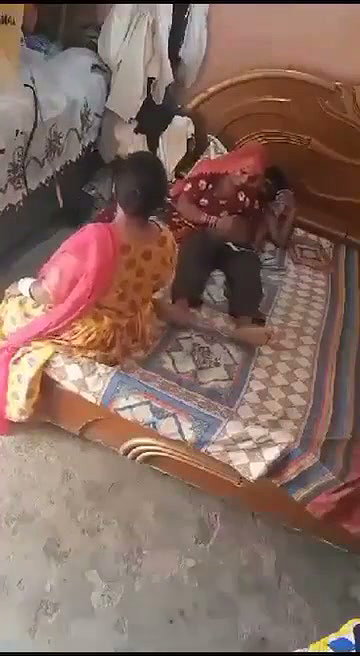 Two aunty enjoying with lover