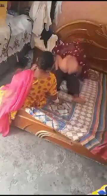 Two aunty enjoying with lover