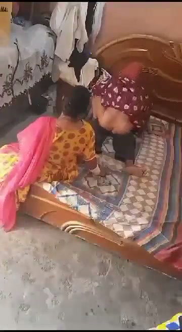 Two aunty enjoying with lover