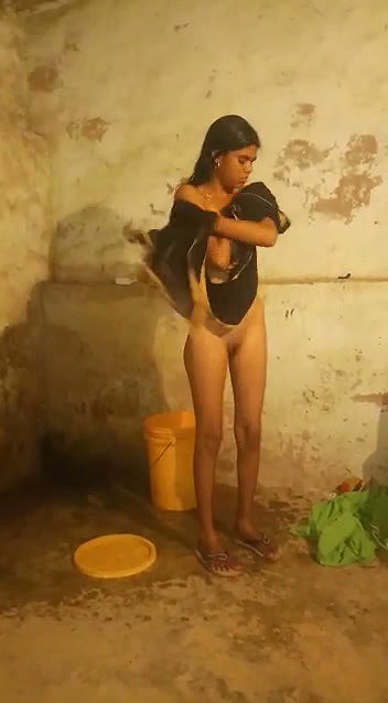 Girl after taken bath