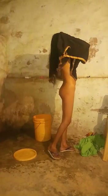 Girl after taken bath