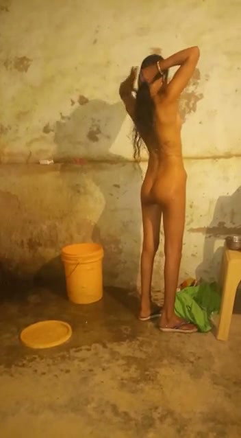 Girl after taken bath