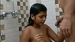 Hot couple enjoying bath  Blowjob