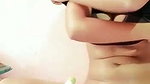 Sexy girl show her pink hairly pussy