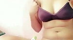 Sexy girl show her pink hairly pussy