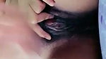 Sexy girl show her pink hairly pussy