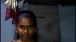 Tamil Aunty pressing and rubing her boobs