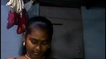 Tamil Aunty pressing and rubing her boobs