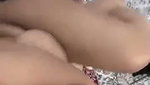 Chubby babe showing her boobs and ass
