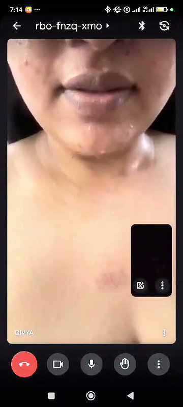 Hot sexy girl showing on vc