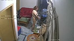 Aunty roaming nude in her house