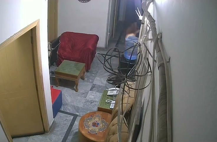 Aunty roaming nude in her house