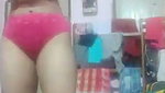 Sexy beautiful girl undress and press her boobs