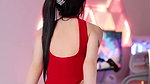 Asian Girl Rides Dildo