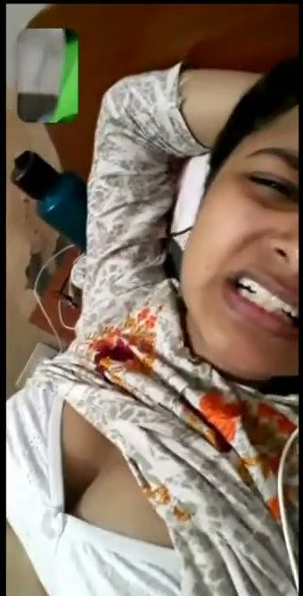Girl show her boobs on video call