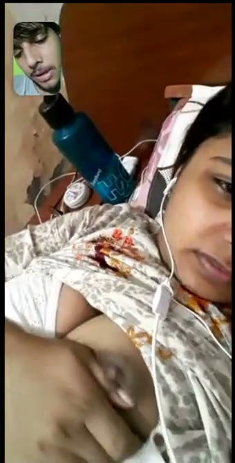 Girl show her boobs on video call