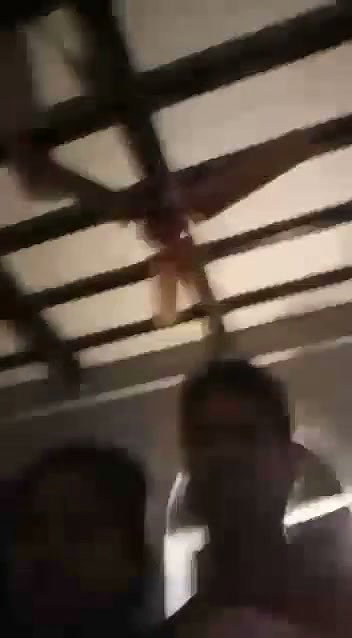 Village couple enjoying  showing