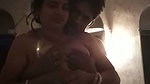Village couple enjoying  showing