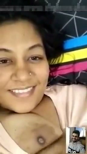 Girl showing her boobs on vc