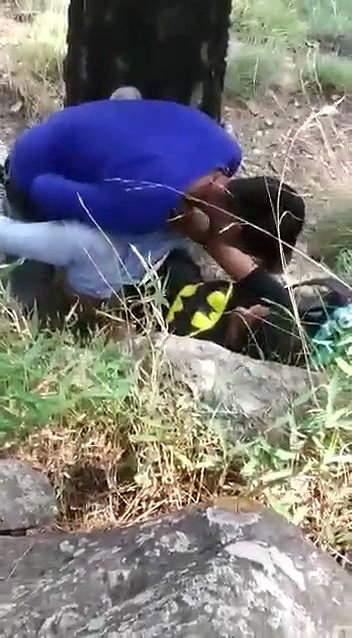 Couple caught  run away