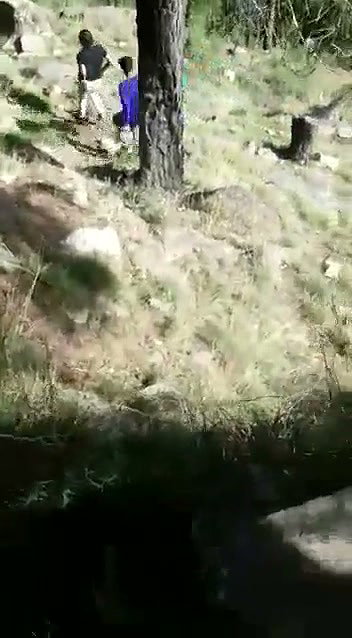 Couple caught  run away
