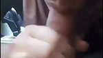 bj by hijabi girl inside car