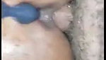 Brown slut wife DP with anal beads