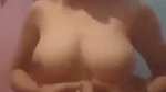 Babe showing boobs and blowjob