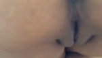 Aunty show her ass husband cum on it