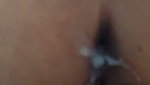 Aunty show her ass husband cum on it