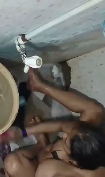 Bhabhi washing clothes naked