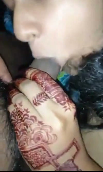 Newly married girl Blowjob her husband