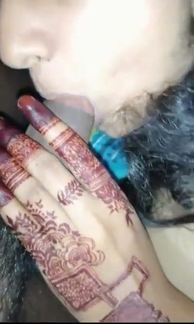 Newly married girl Blowjob her husband