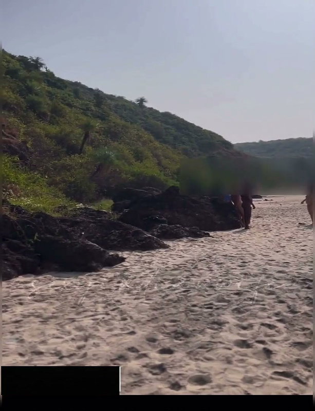 Sexy Indian Wife nude walking with two men