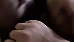 Couple enjoying on bed