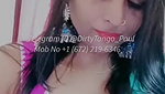 Smiling Girl Performing Erotic Dance on Tip Tip Barsha Pani with Armpits, Cleavage & Navel Show on Tango Live
