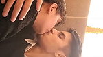 College Couple Smooch Squeezing Boobs and Finger