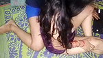 Aunty pressing her boobs