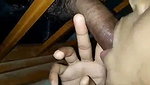 Bf standing outside the window gf giving Blowjob