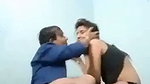Hot couple enjoying fucking in girl house