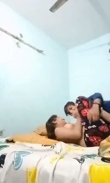 Hot couple enjoying fucking in girl house