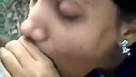 Hot girl Blowjob in middle of jungle