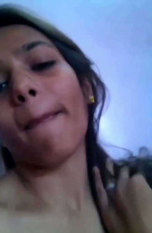 Beautiful Girl Showing Pressing Boobs Rubbing Her Pussy