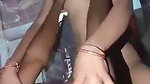 Awesome looking girl riding her boyfriend