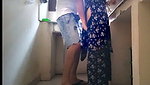 Aunty fuck in kitchen while working