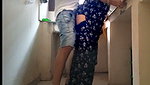Aunty fuck in kitchen while working
